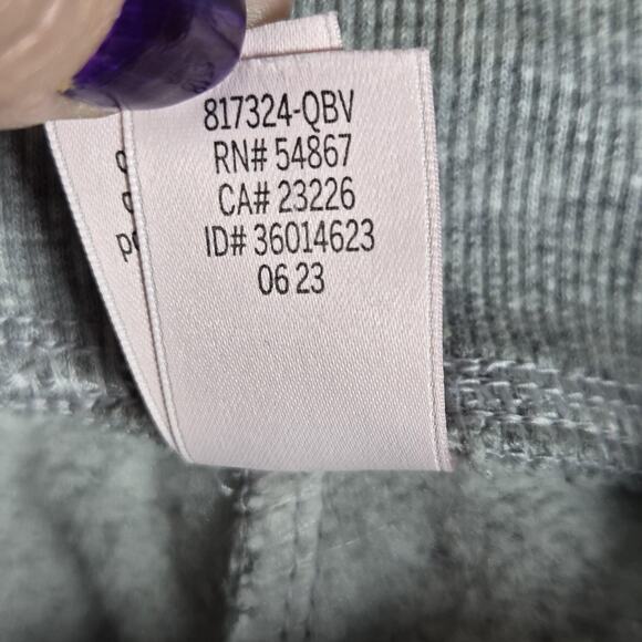 Victoria's Secret Pants Womens XS Gray Lace Up Corset Waist High Rise Joggers - Picture 7 of 11